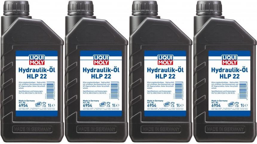 Liqui Moly 6954 Hydrauliköl HLP 22 4x 1l = 4 Liter