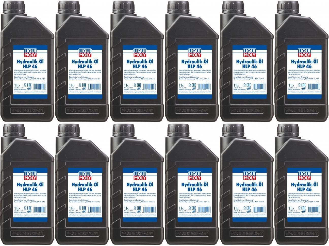 Liqui Moly 1117 Hydrauliköl HLP 46 12x 1l = 12 Liter