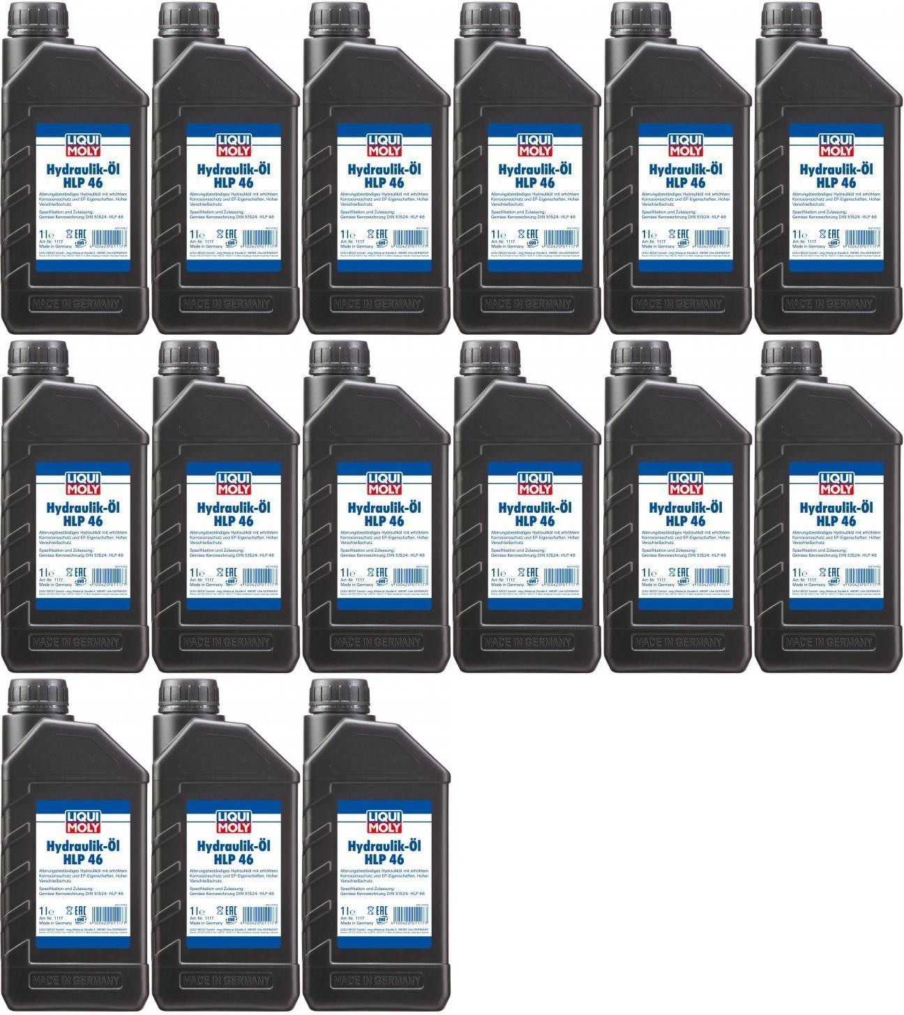Liqui Moly 1117 Hydrauliköl HLP 46 15x 1l = 15 Liter