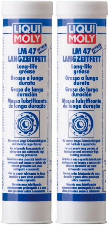 Liqui Moly 3520 LM 47 Langzeitfett + MoS2 Fett Kartusche 2x 400 Gramm