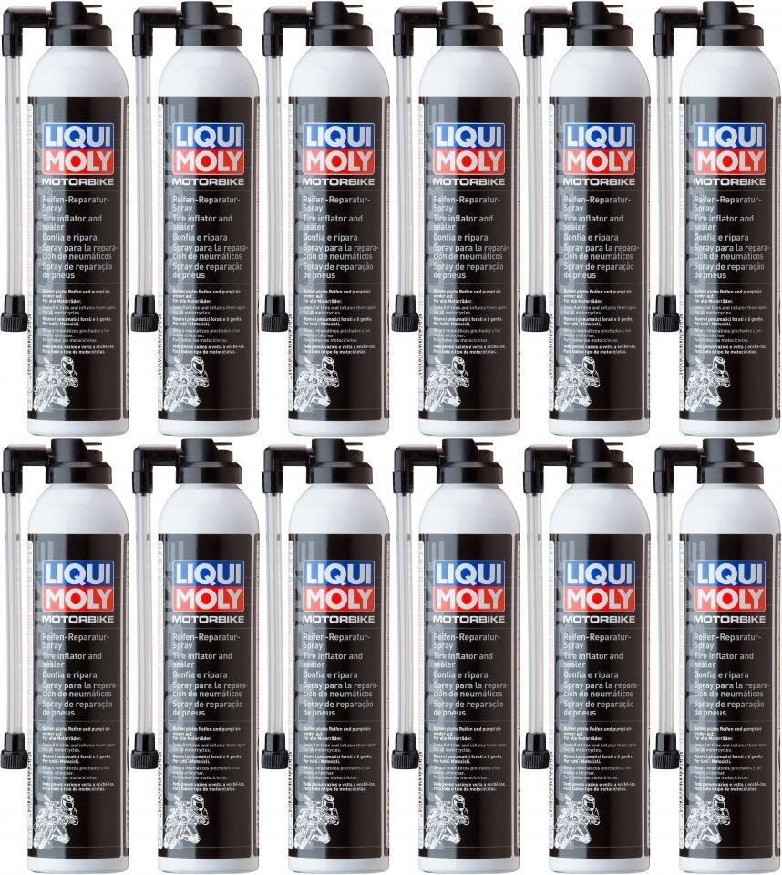 Liqui Moly 1579 Racing Motorrad Reifen-Reparatur-Spray 12x 300 Milliliter