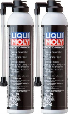 Liqui Moly 1579 Racing Motorrad Reifen-Reparatur-Spray 2x 300 Milliliter