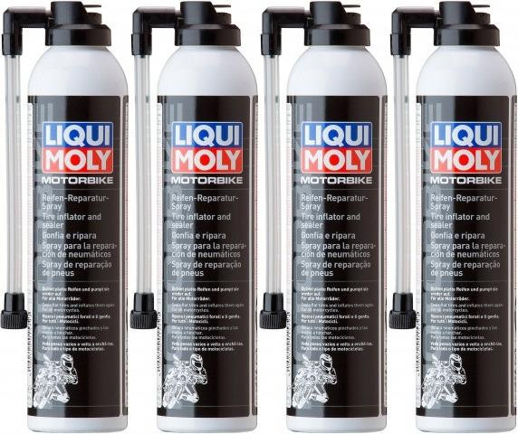 Liqui Moly 1579 Racing Motorrad Reifen-Reparatur-Spray 4x 300 Milliliter