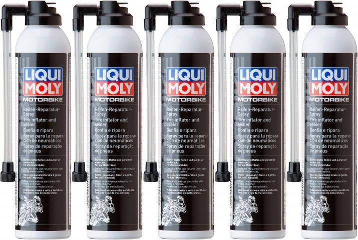 Liqui Moly 1579 Racing Motorrad Reifen-Reparatur-Spray 5x 300 Milliliter