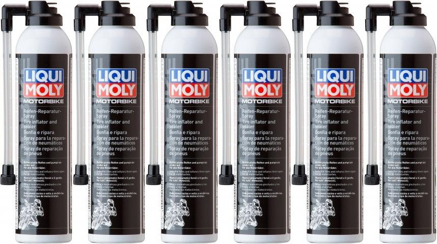 Liqui Moly 1579 Racing Motorrad Reifen-Reparatur-Spray 6x 300 Milliliter