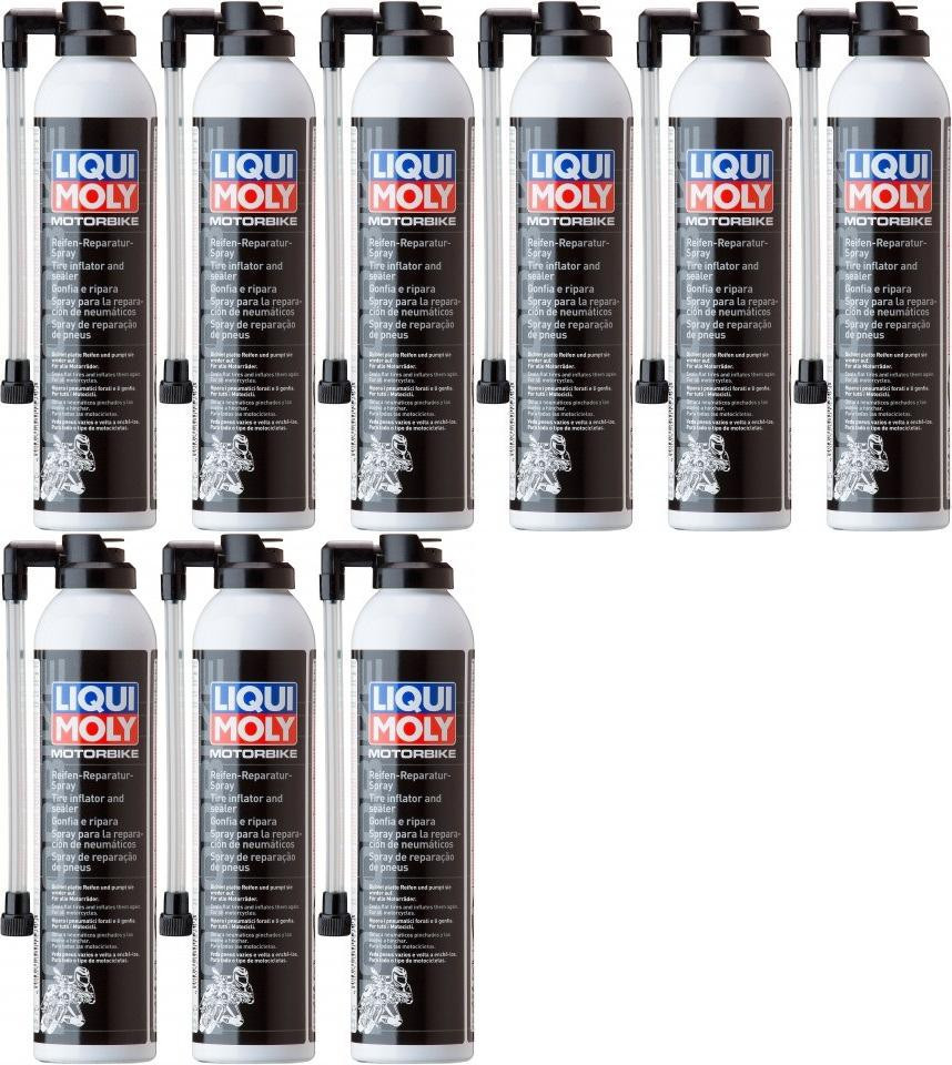Liqui Moly 1579 Racing Motorrad Reifen-Reparatur-Spray 9x 300 Milliliter