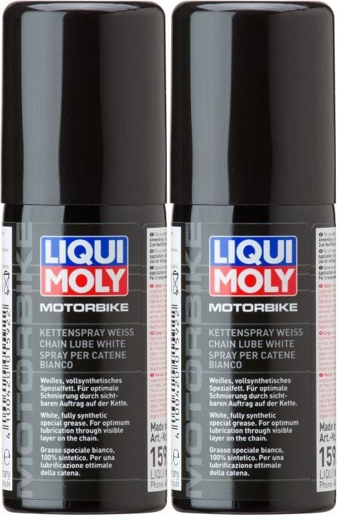 Liqui Moly 1591 Racing Kettenspray weiß 2x 400 Milliliter