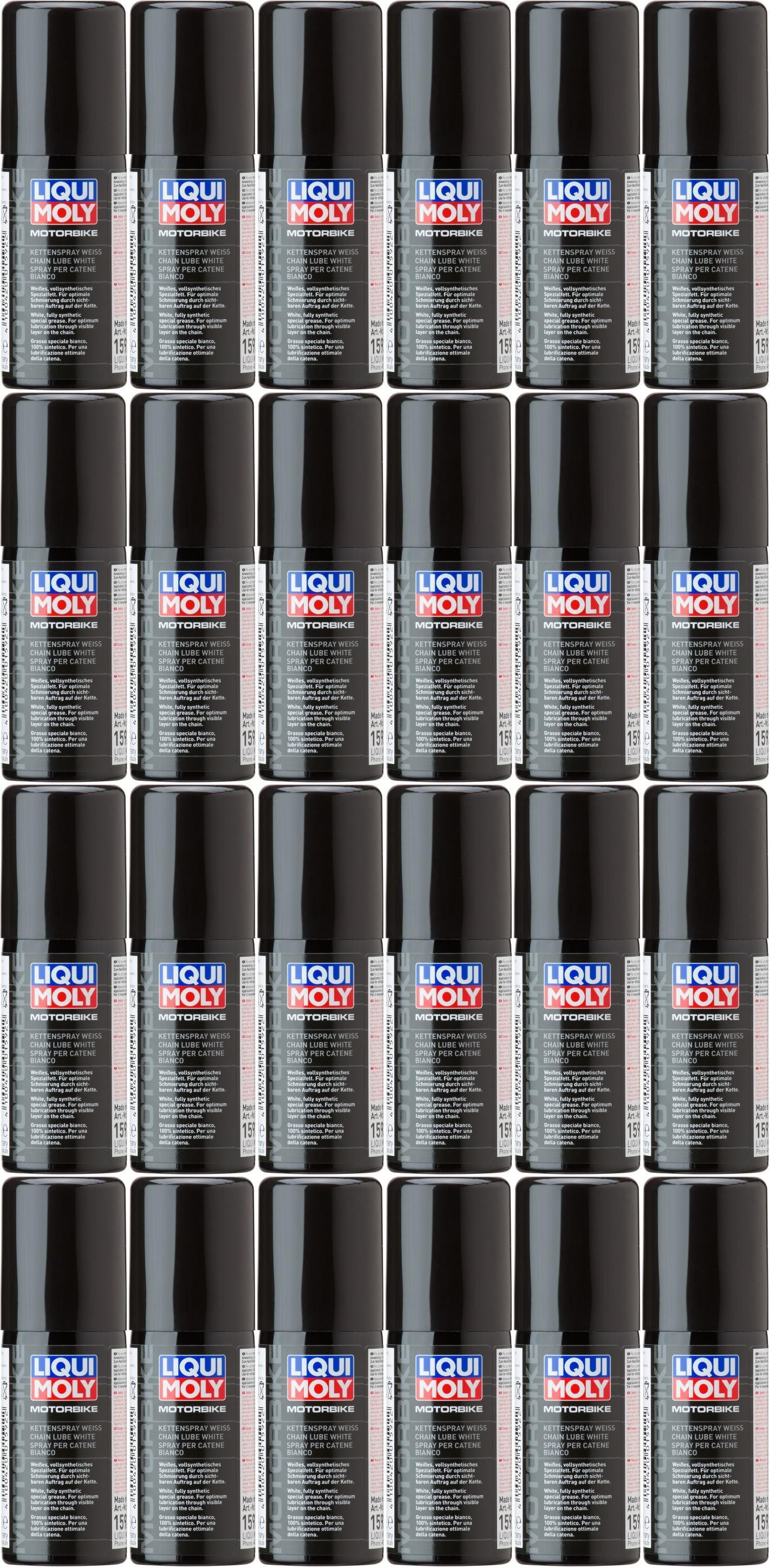 Liqui Moly 1591 Racing Kettenspray weiß 24x 400 Milliliter