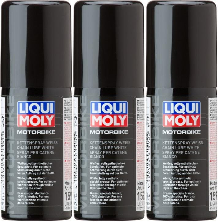 Liqui Moly 1591 Racing Kettenspray weiß 3x 400 Milliliter