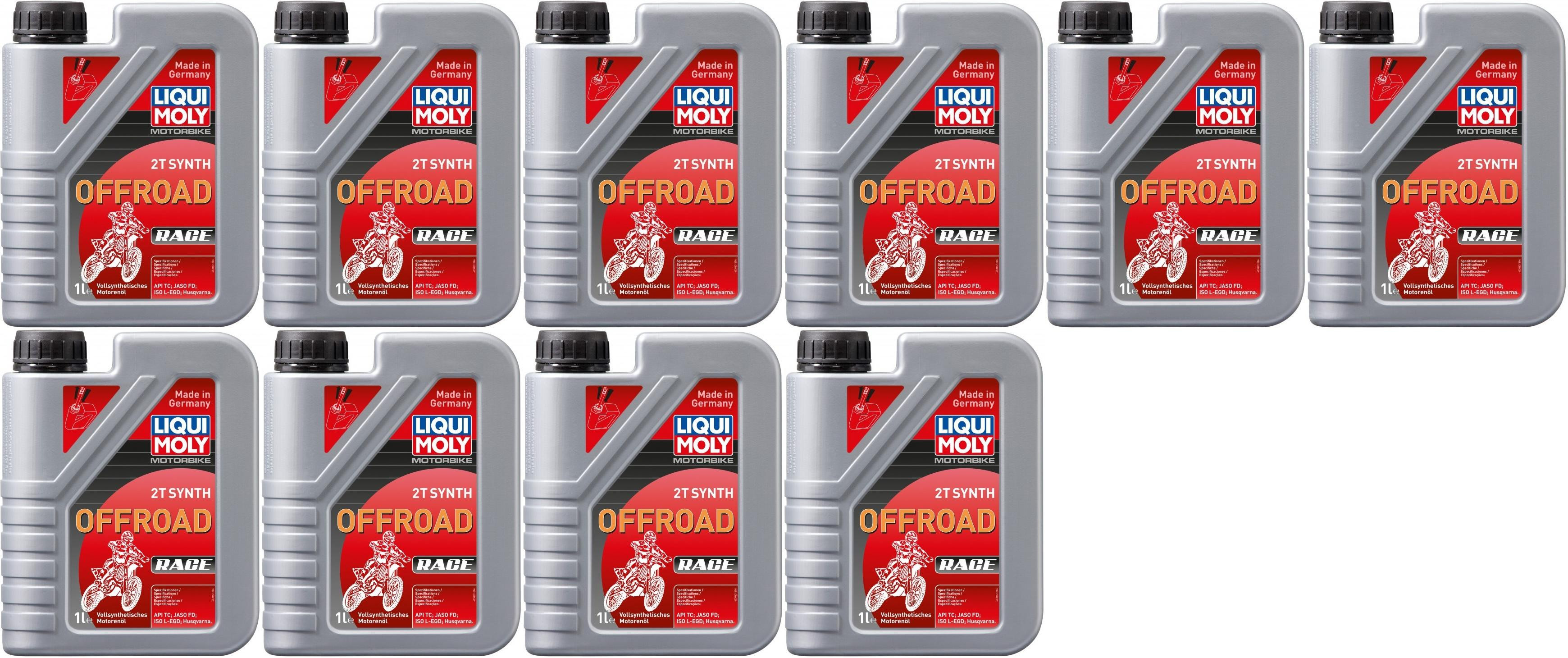 Liqui Moly 3063 Motorbike 2T Synth Offroad Race Motoröl 10x 1l = 10 Liter