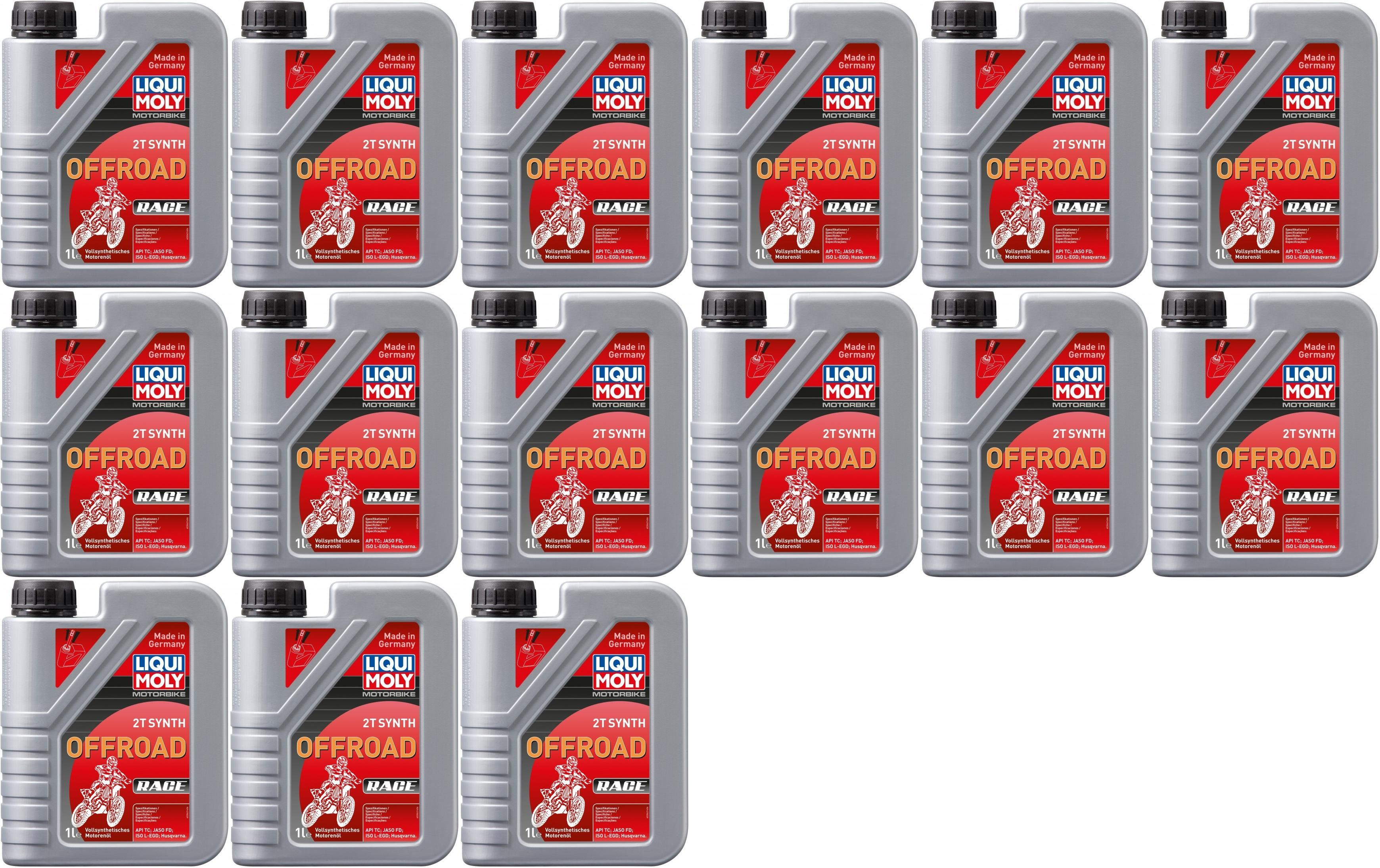 Liqui Moly 3063 Motorbike 2T Synth Offroad Race Motoröl 15x 1l = 15 Liter
