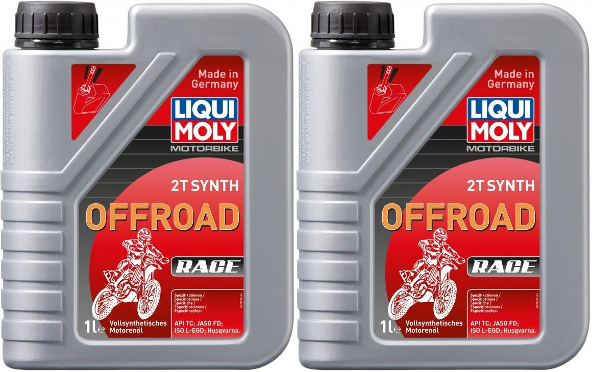 Liqui Moly 3063 Motorbike 2T Synth Offroad Race Motorrad Motoröl 2x 1l = 2 Liter
