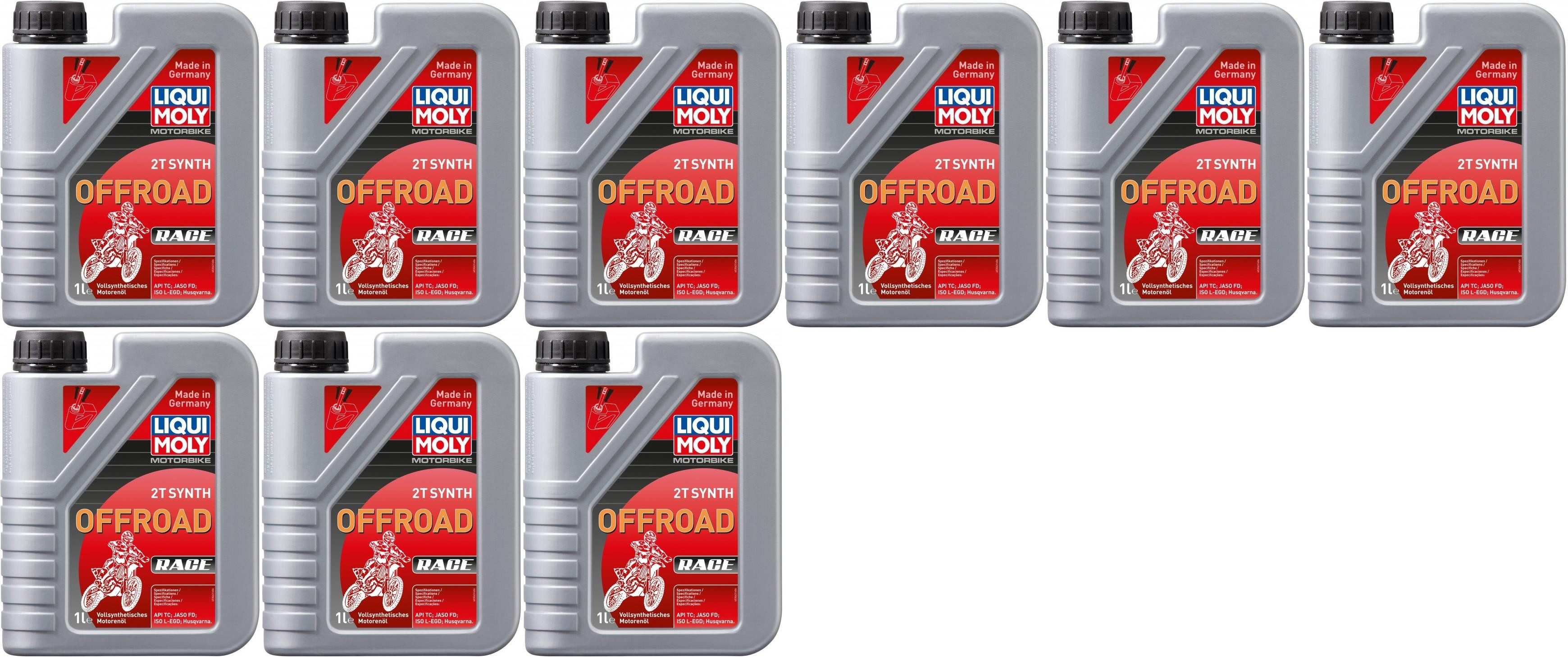 Liqui Moly 3063 Motorbike 2T Synth Offroad Race Motorrad Motoröl 9x 1l = 9 Liter