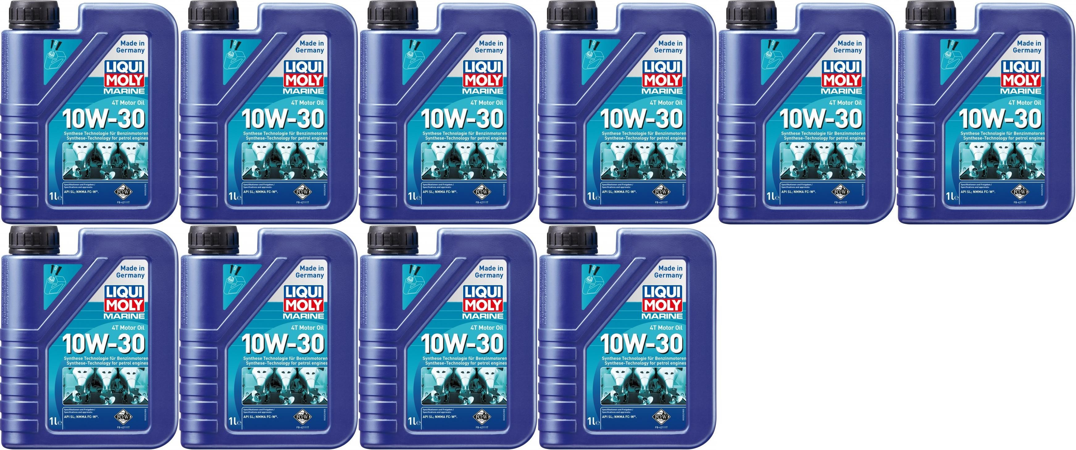 Liqui Moly 25022 Marine 4T Motor Oil 10W-30 10x 1l = 10 Liter