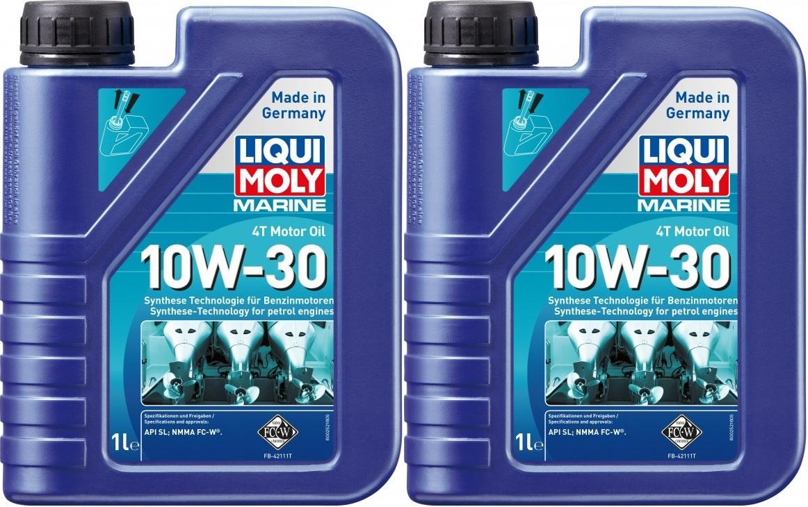 Liqui Moly 25022 Marine 4T Motor Oil 10W-30 2x 1l = 2 Liter