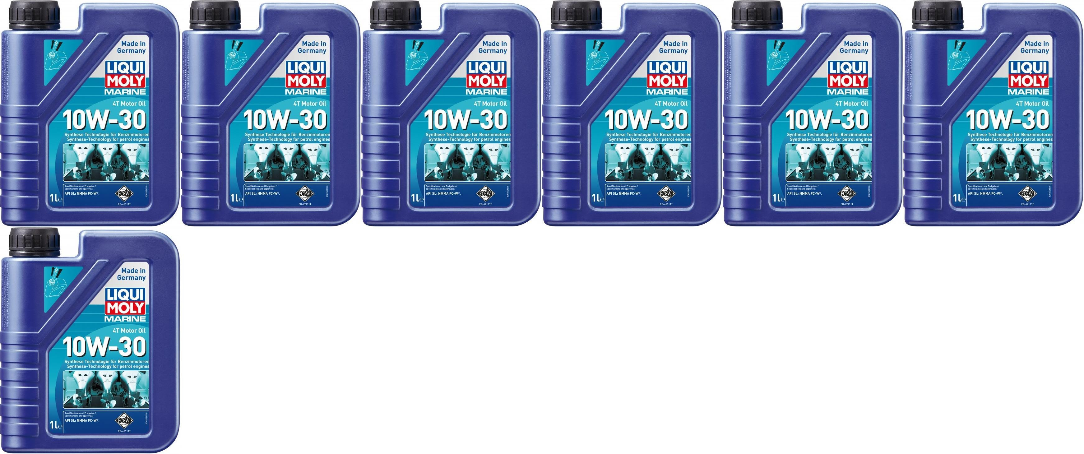 Liqui Moly 25022 Marine 4T Motor Oil 10W-30 7x 1l = 7 Liter