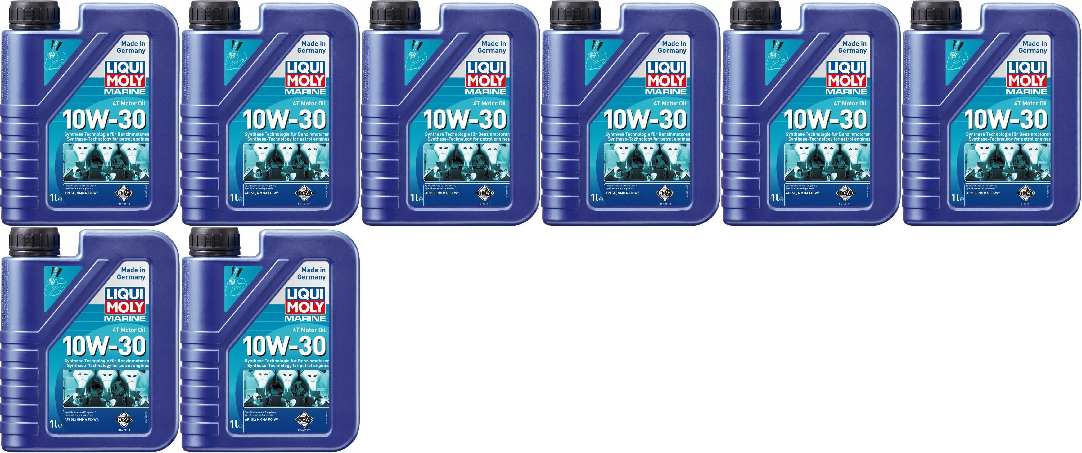 Liqui Moly 25022 Marine 4T Motor Oil 10W-30 8x 1l = 8 Liter