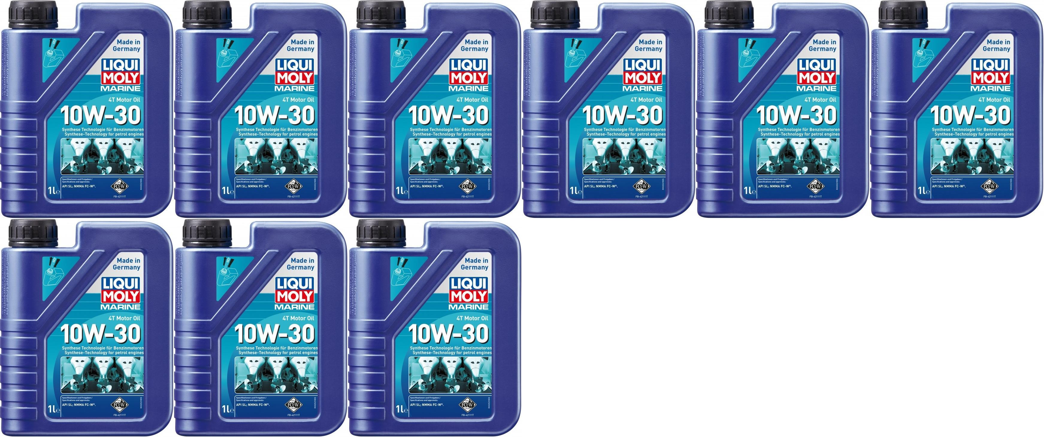Liqui Moly 25022 Marine 4T Motor Oil 10W-30 9x 1l = 9 Liter