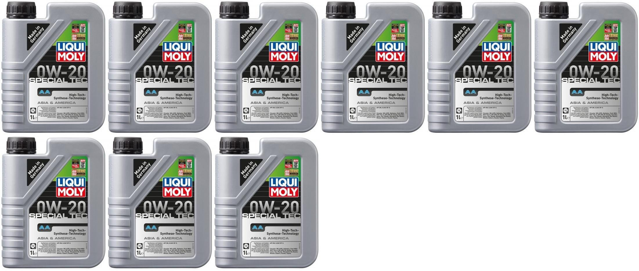 Liqui Moly 9701 Special Tec AA 0W-20 Motoröl Flasche 9x 1l = 9 Liter