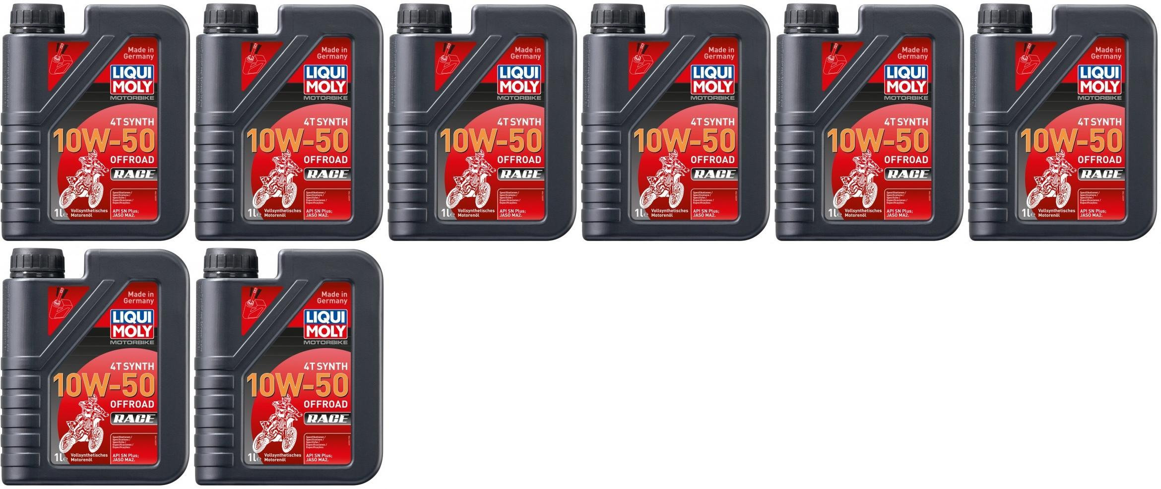 Liqui Moly 3051 Motorbike 4T Synth 10W-50 Offroad Race 8x 1l = 8 Liter
