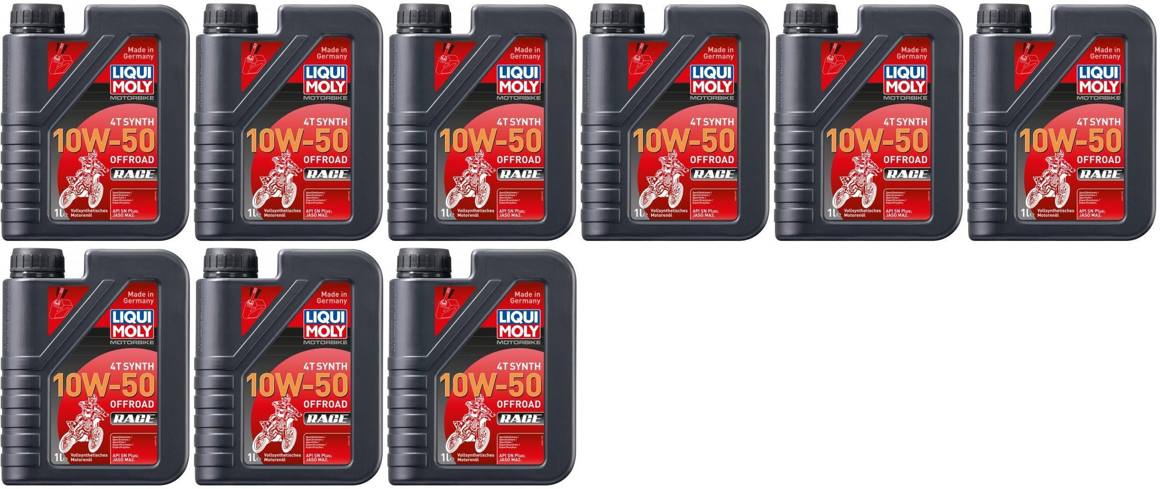 Liqui Moly 3051 Motorbike 4T Synth 10W-50 Offroad Race 9x 1l = 9 Liter