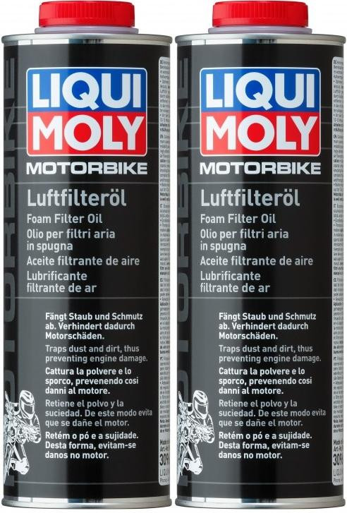 Liqui Moly 3096 Motorrad Luft-Filter-Öl 2x 1l = 2 Liter
