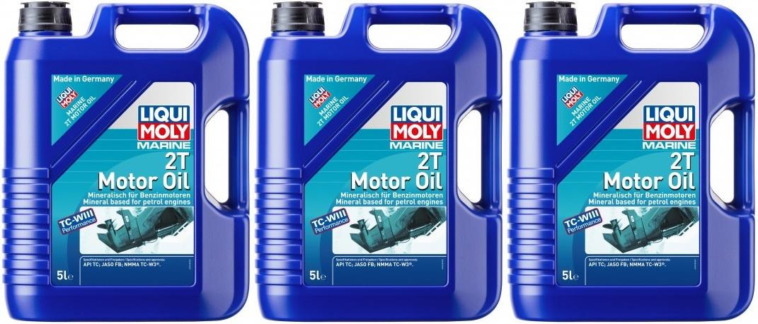 Liqui Moly 25020 Marine 2T Motor Oil 3x 5 = 15 Liter