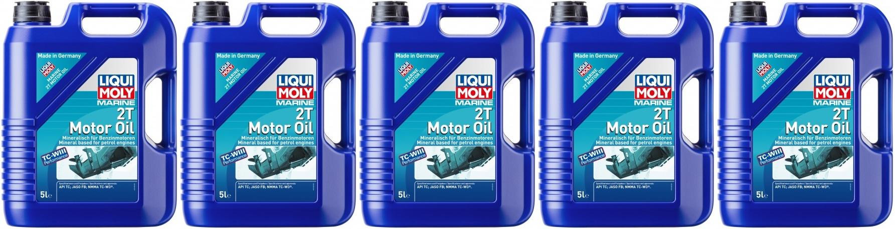 Liqui Moly 25020 Marine 2T Motor Oil 5x 5 = 25 Liter