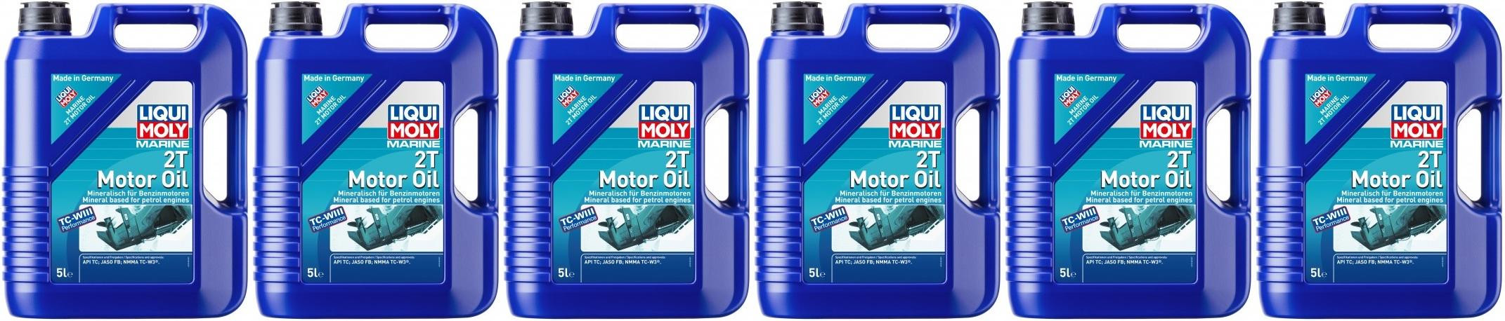 Liqui Moly 25020 Marine 2T Motor Oil 6x 5 = 30 Liter