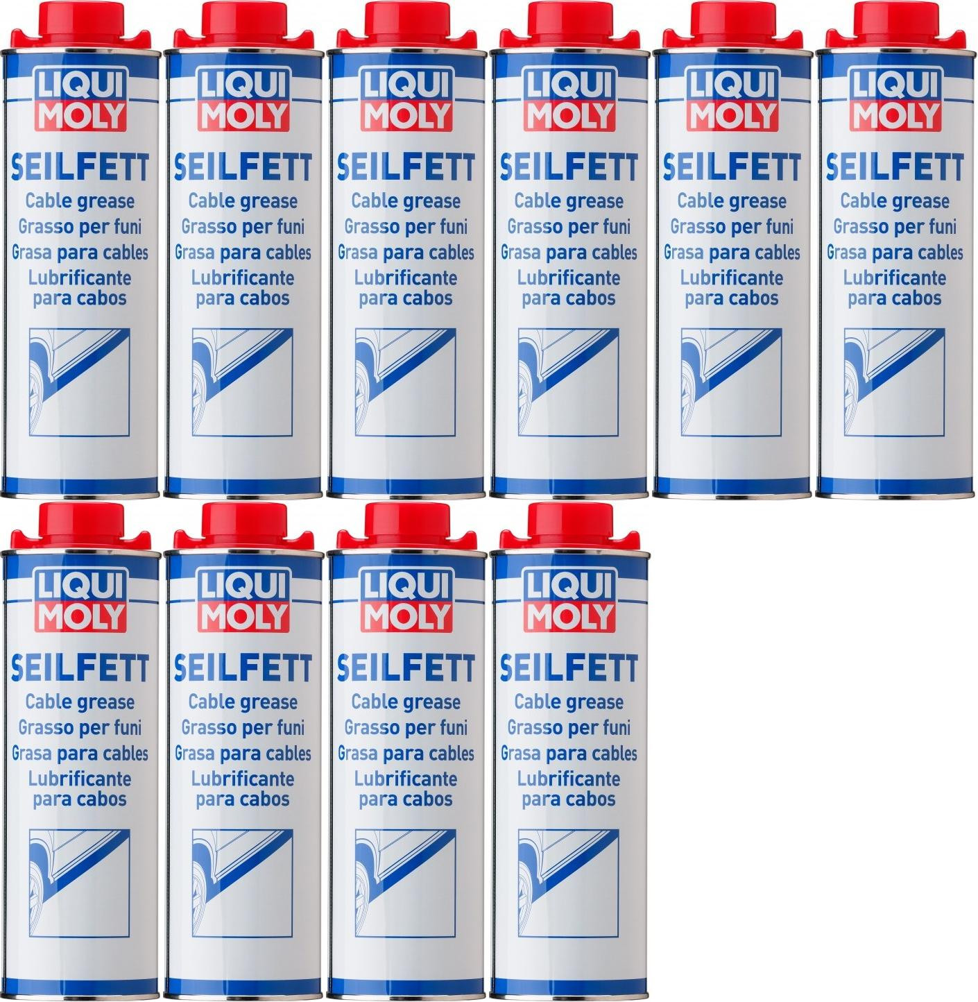 Liqui Moly 6173 Seilfett Saugdose 10x 1l = 10 Liter