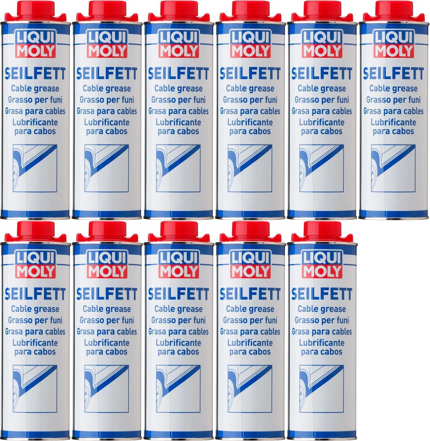 Liqui Moly 6173 Seilfett Saugdose 11x 1l = 11 Liter