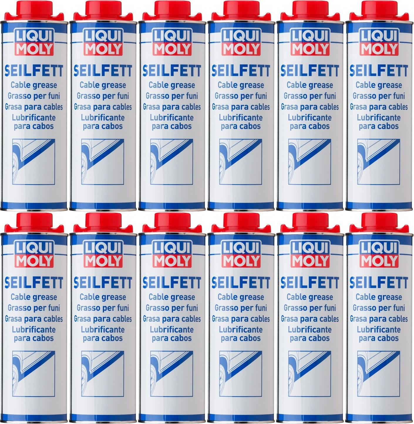 Liqui Moly 6173 Seilfett Saugdose 12x 1l = 12 Liter