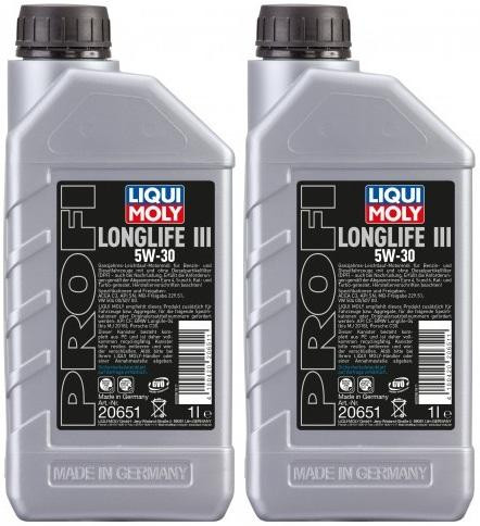 Liqui Moly 20651 Profi Longlife III 5W-30 Motoröl 2x 1l = 2 Liter