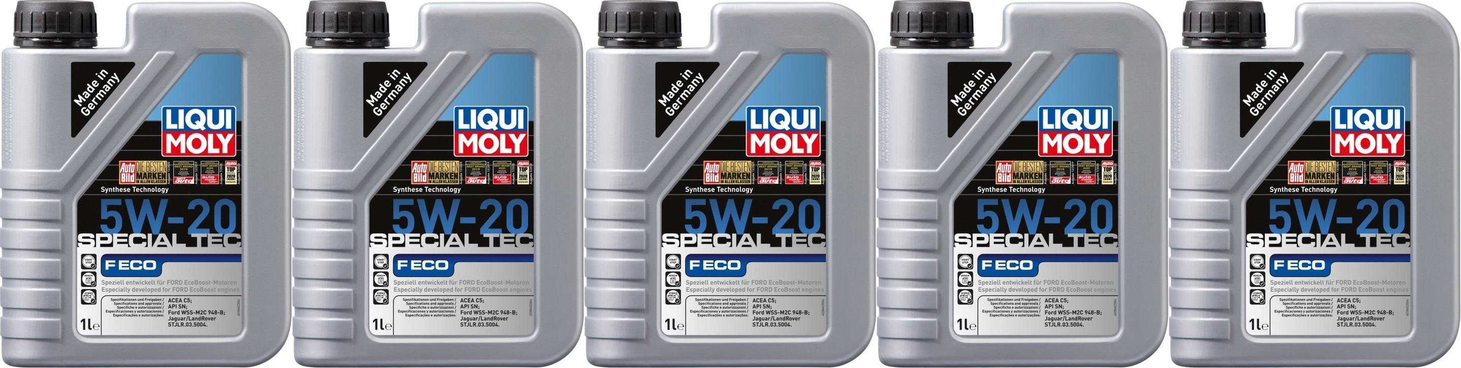 Liqui Moly 3840 Special Tec F ECO 5W-20 Motoröl 5x 1l = 5 Liter