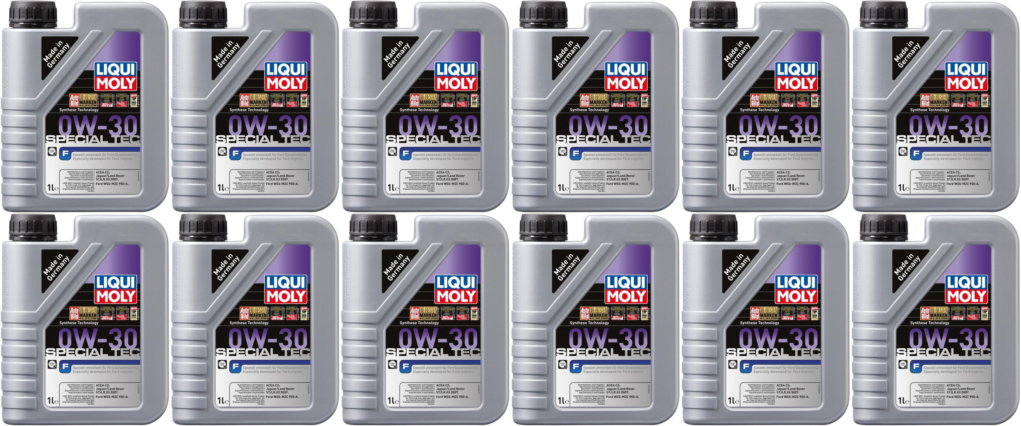 Liqui Moly 20722 Special Tec F 0W-30 Motoröl 12x 1l = 12 Liter