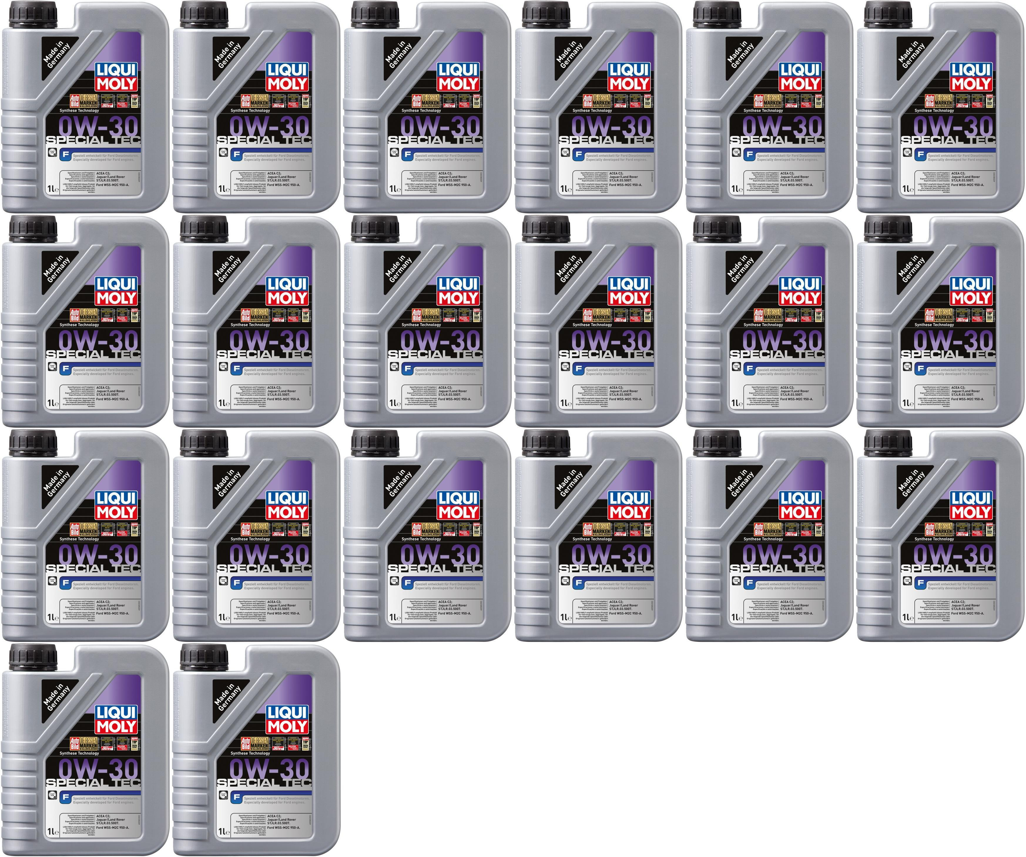 Liqui Moly 20722 Special Tec F 0W-30 Motoröl 20x 1l = 20 Liter