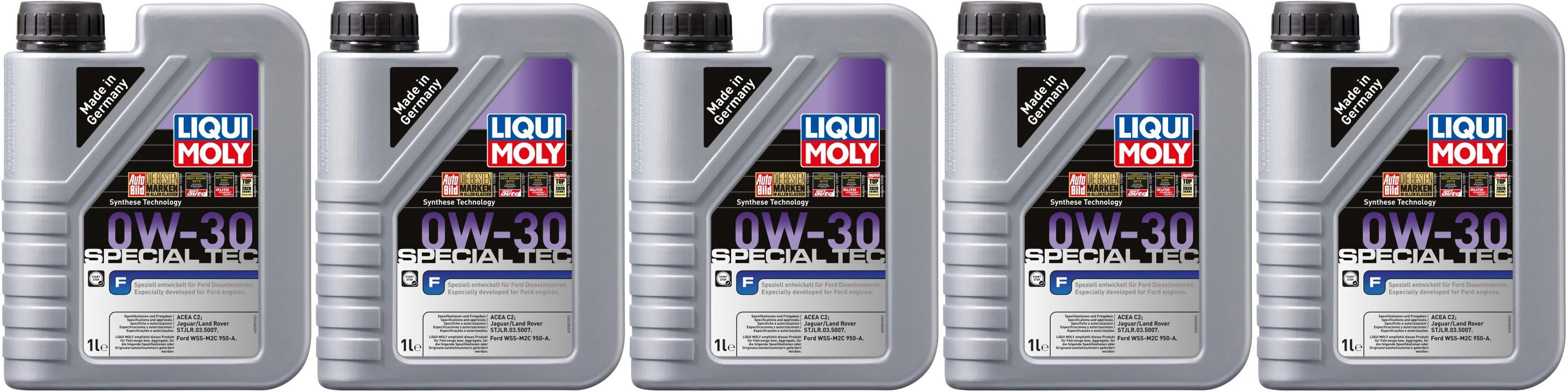 Liqui Moly 20722 Special Tec F 0W-30 Motoröl 5x 1l = 5 Liter