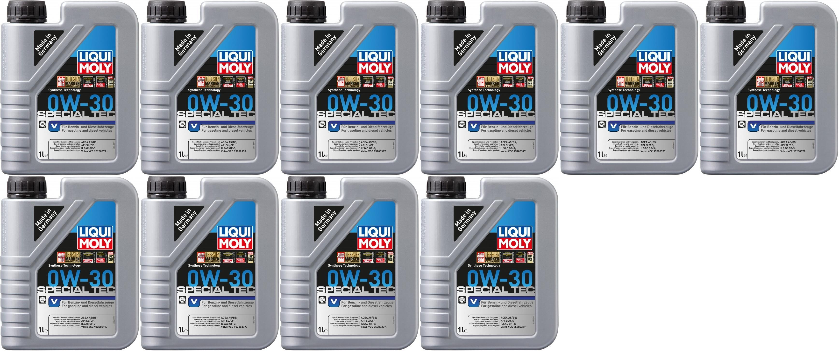 Liqui Moly 3768 Special Tec V 0W-30 Motoröl 10x 1l = 10 Liter