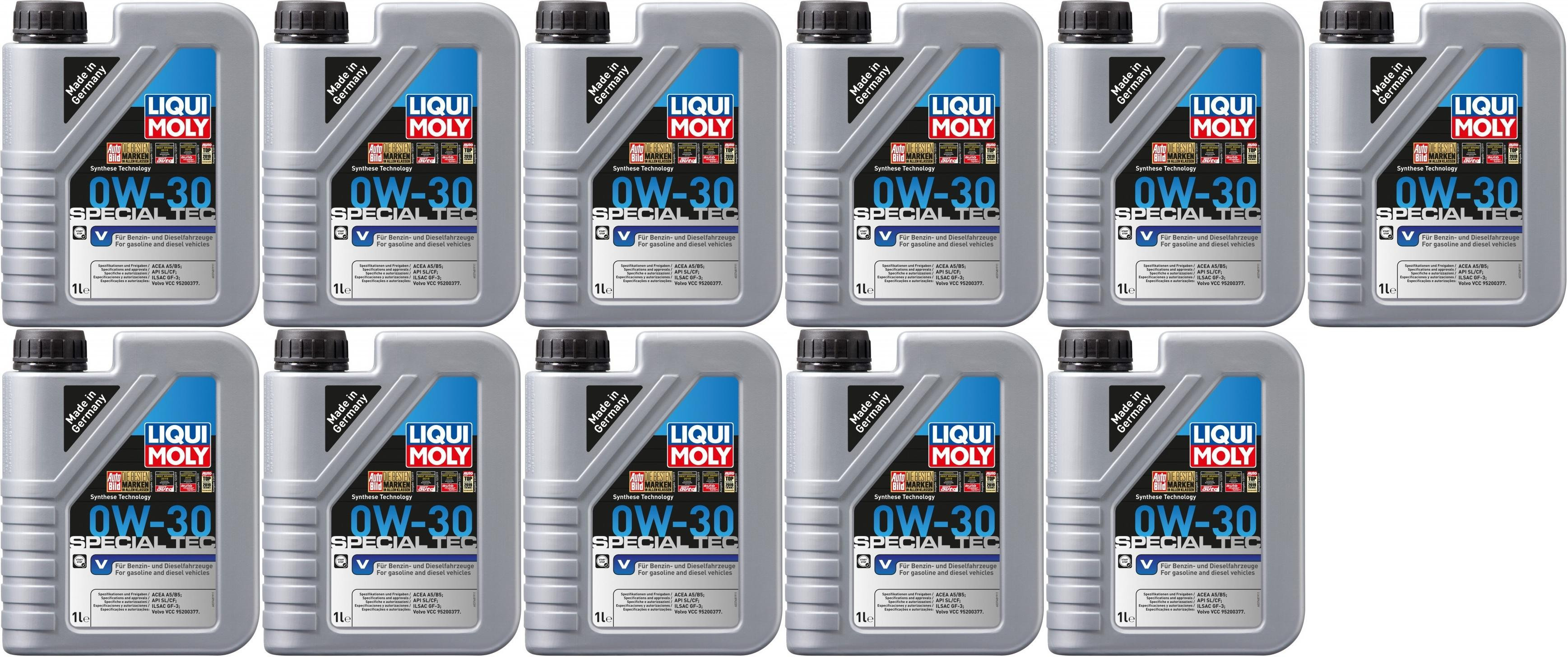 Liqui Moly 3768 Special Tec V 0W-30 Motoröl 11x 1l = 11 Liter