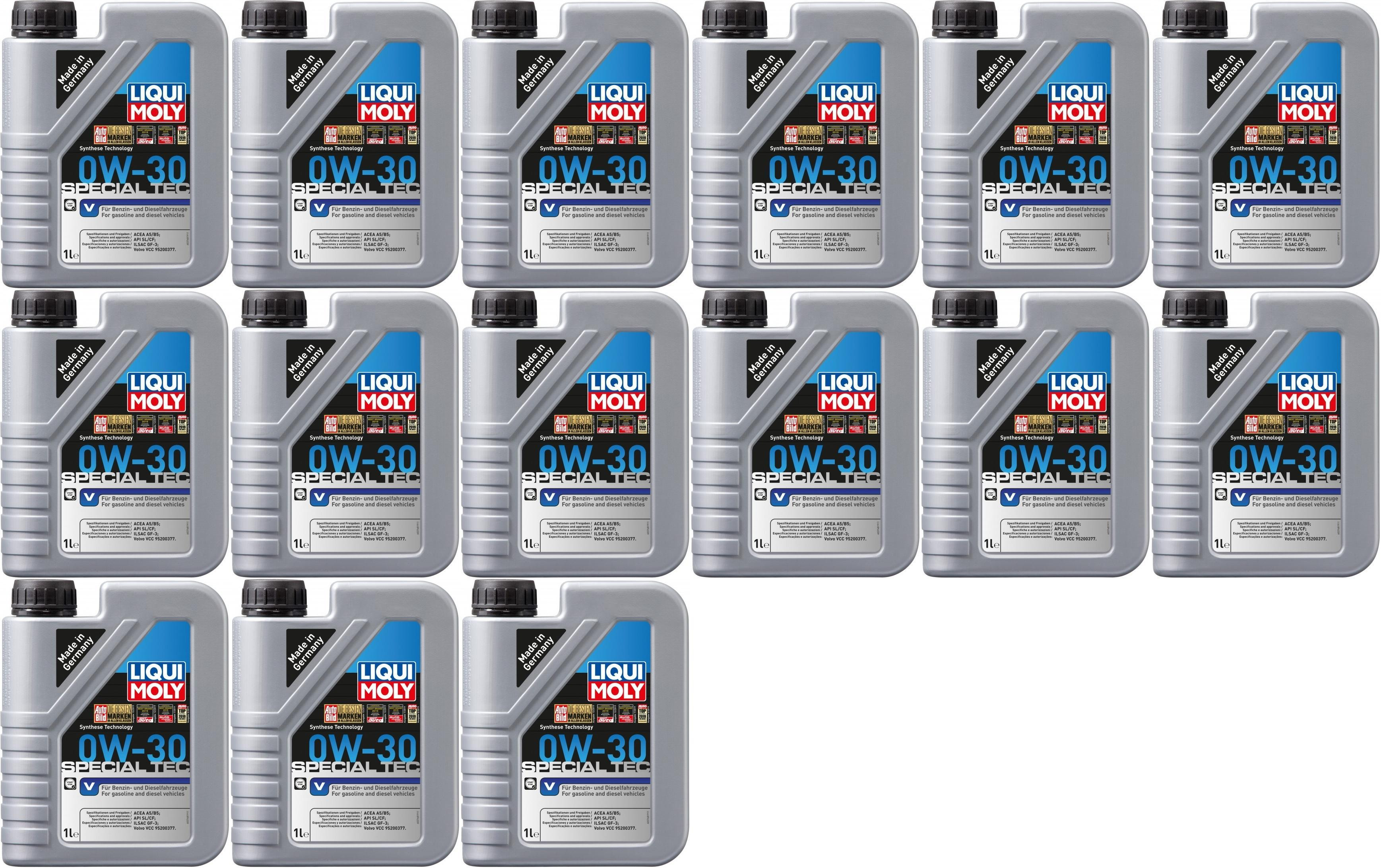 Liqui Moly 3768 Special Tec V 0W-30 Motoröl 15x 1l = 15 Liter
