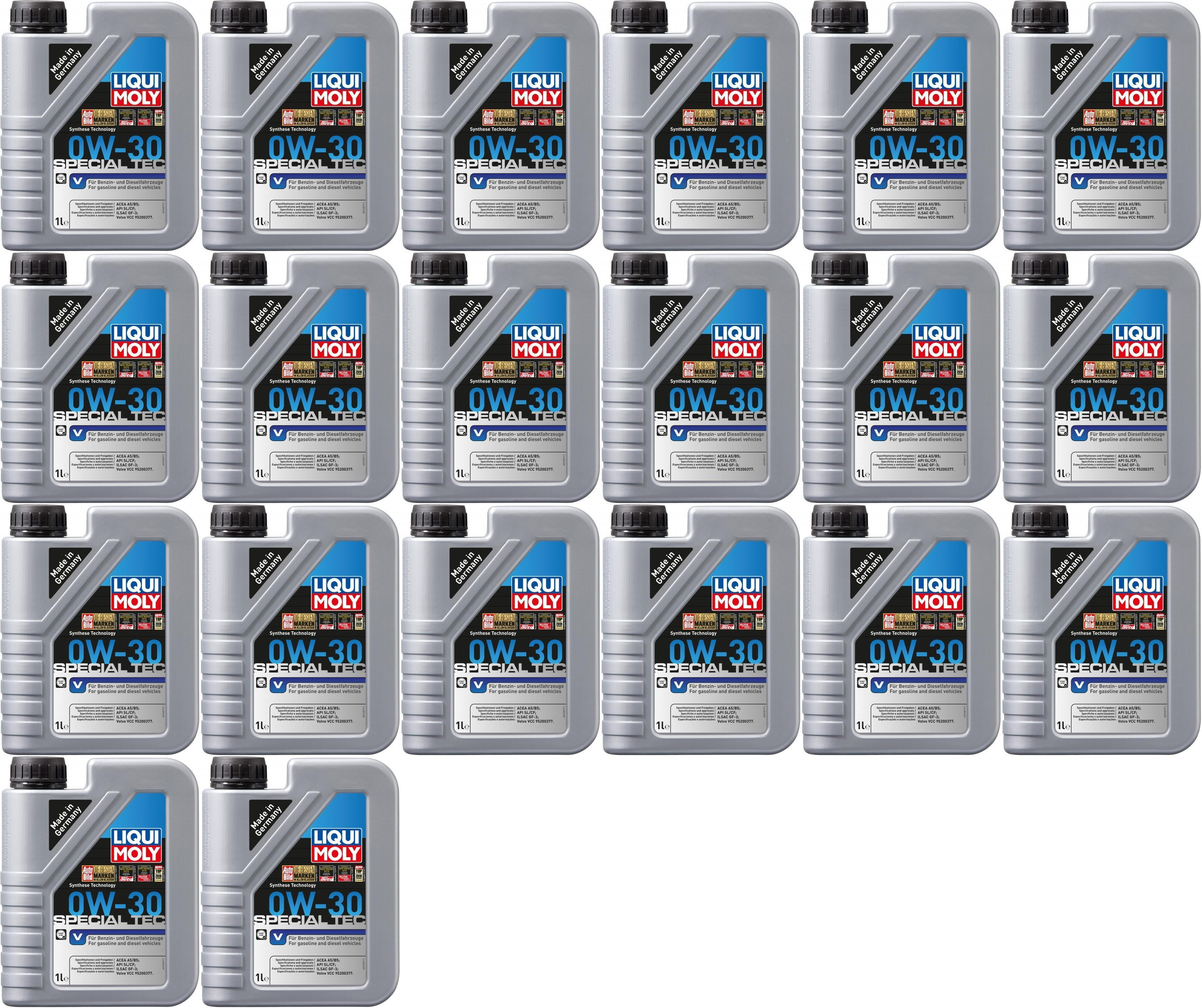 Liqui Moly 3768 Special Tec V 0W-30 Motoröl 20x 1l = 20 Liter