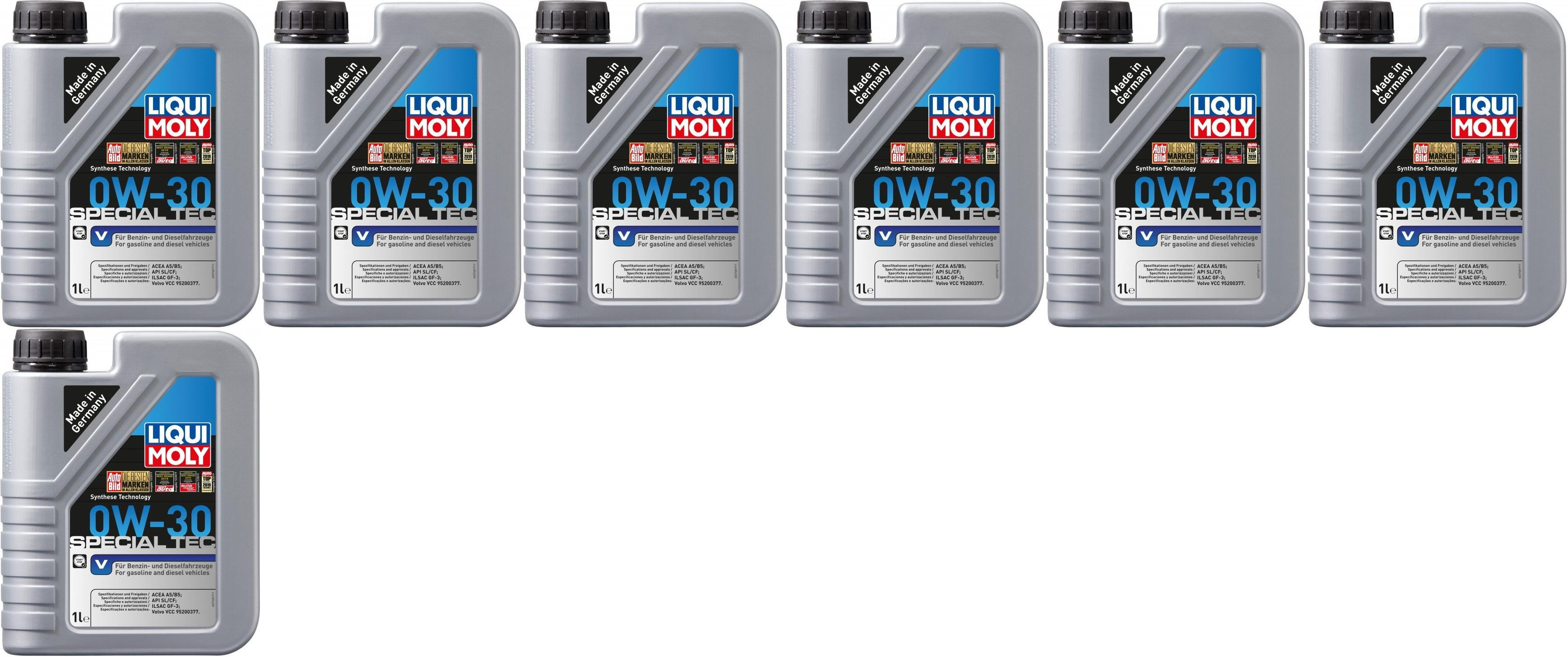 Liqui Moly 3768 Special Tec V 0W-30 Motoröl 7x 1l = 7 Liter