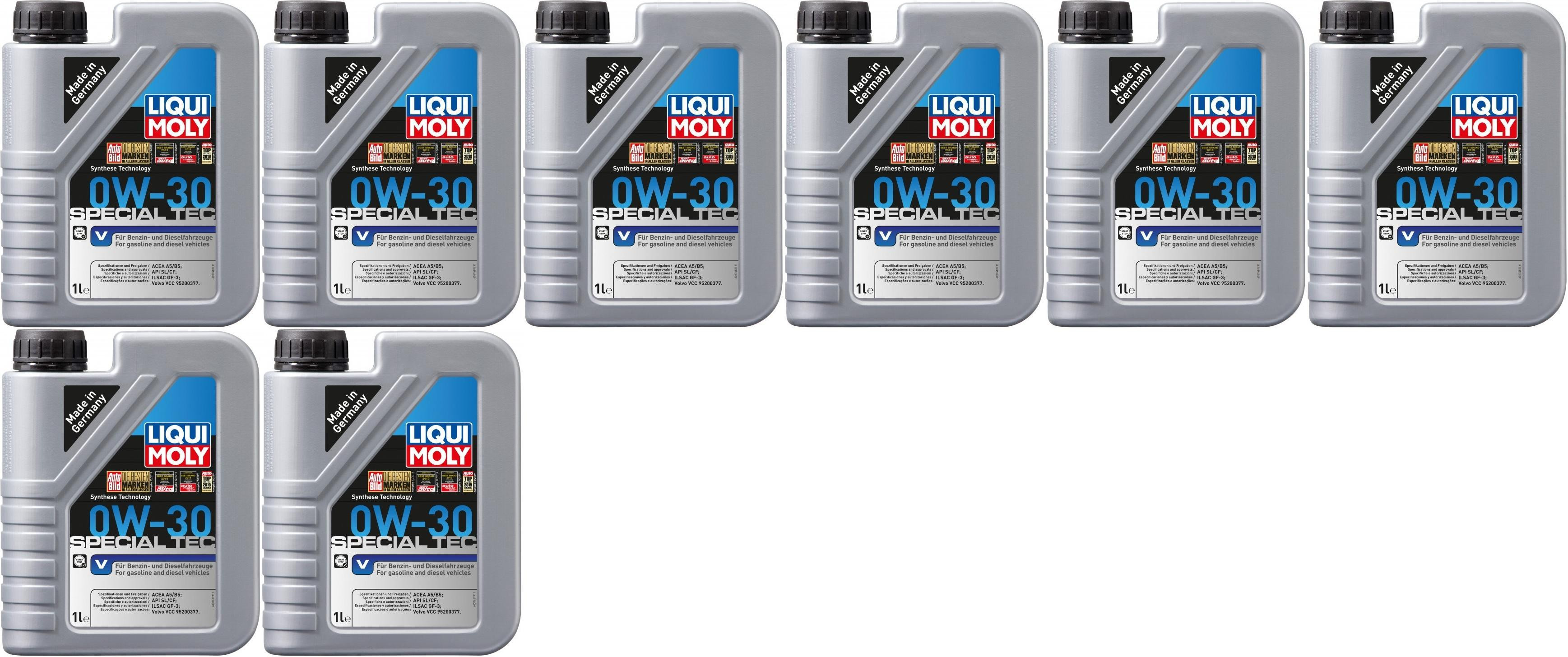 Liqui Moly 3768 Special Tec V 0W-30 Motoröl 8x 1l = 8 Liter