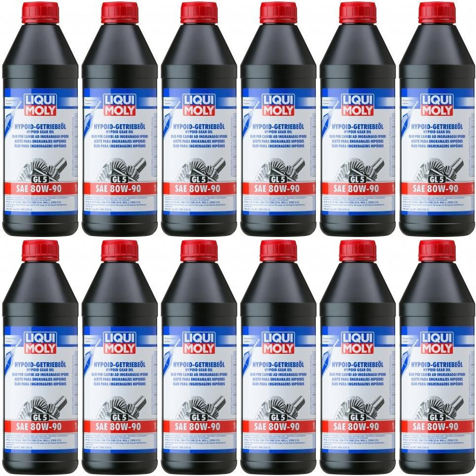 Liqui Moly 4406 Hypoid-Getriebeöl (GL5) SAE 80W-90 Flasche 12x 1l = 12 Liter