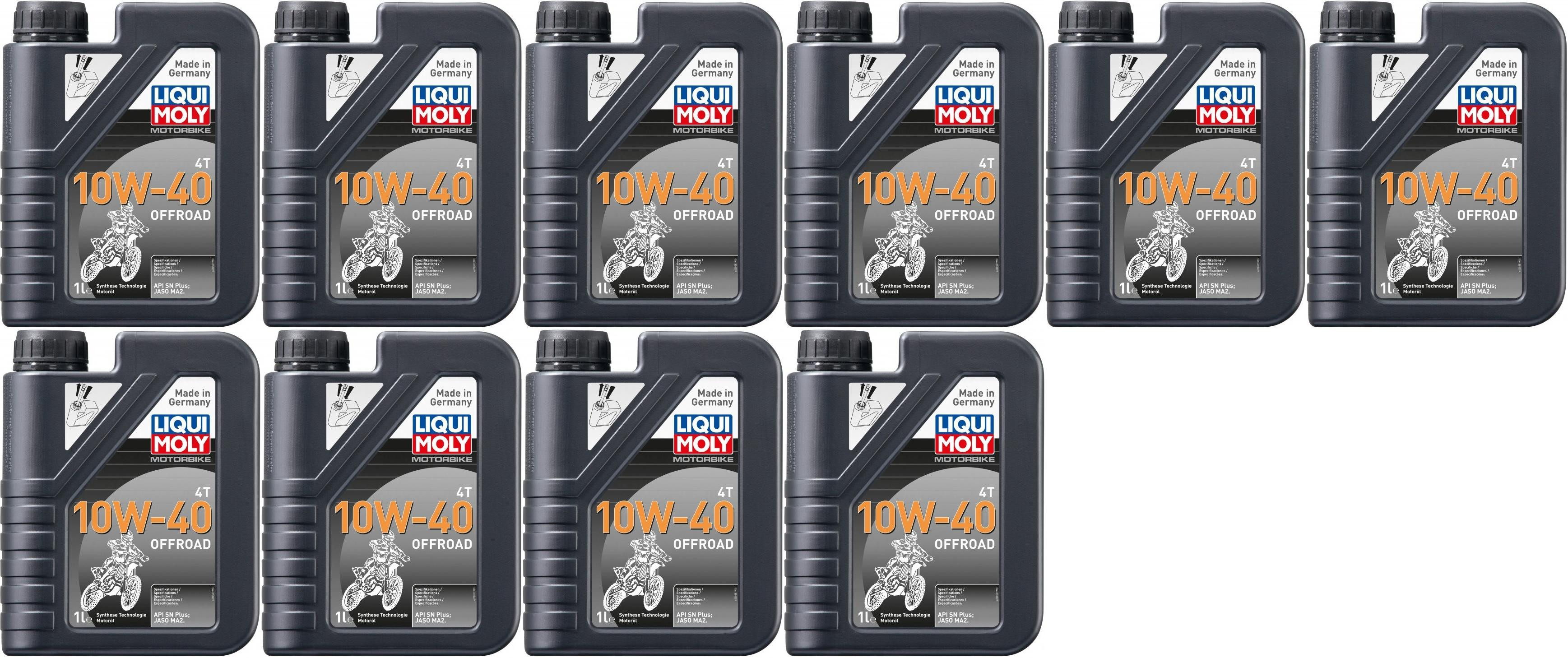 Liqui Moly 3055 Motorbike 4T 10W-40 Offroad Motoröl 10x 1l = 10 Liter