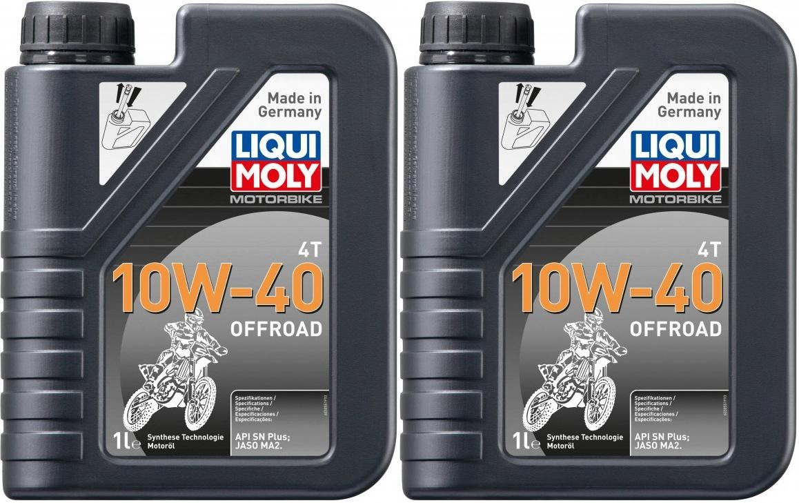 Liqui Moly 3055 Motorbike 4T 10W-40 Offroad Motoröl 2x 1l = 2 Liter