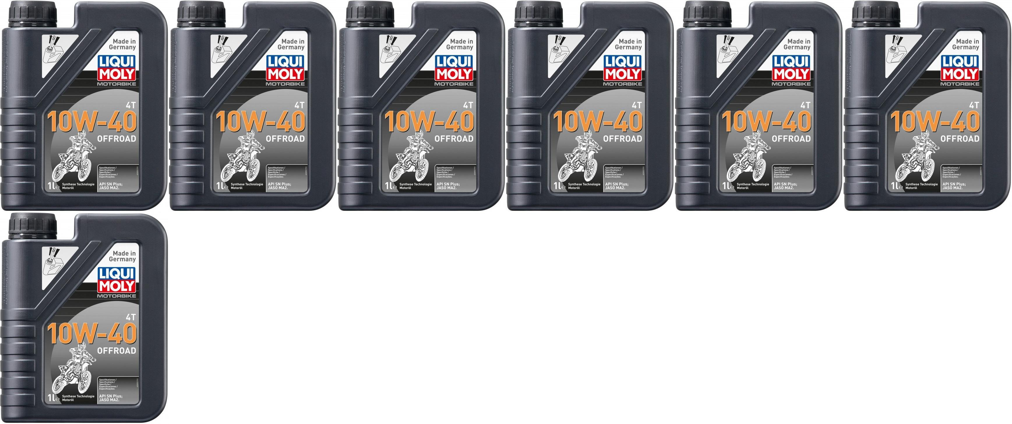 Liqui Moly 3055 Motorbike 4T 10W-40 Offroad Motoröl 7x 1l = 7 Liter