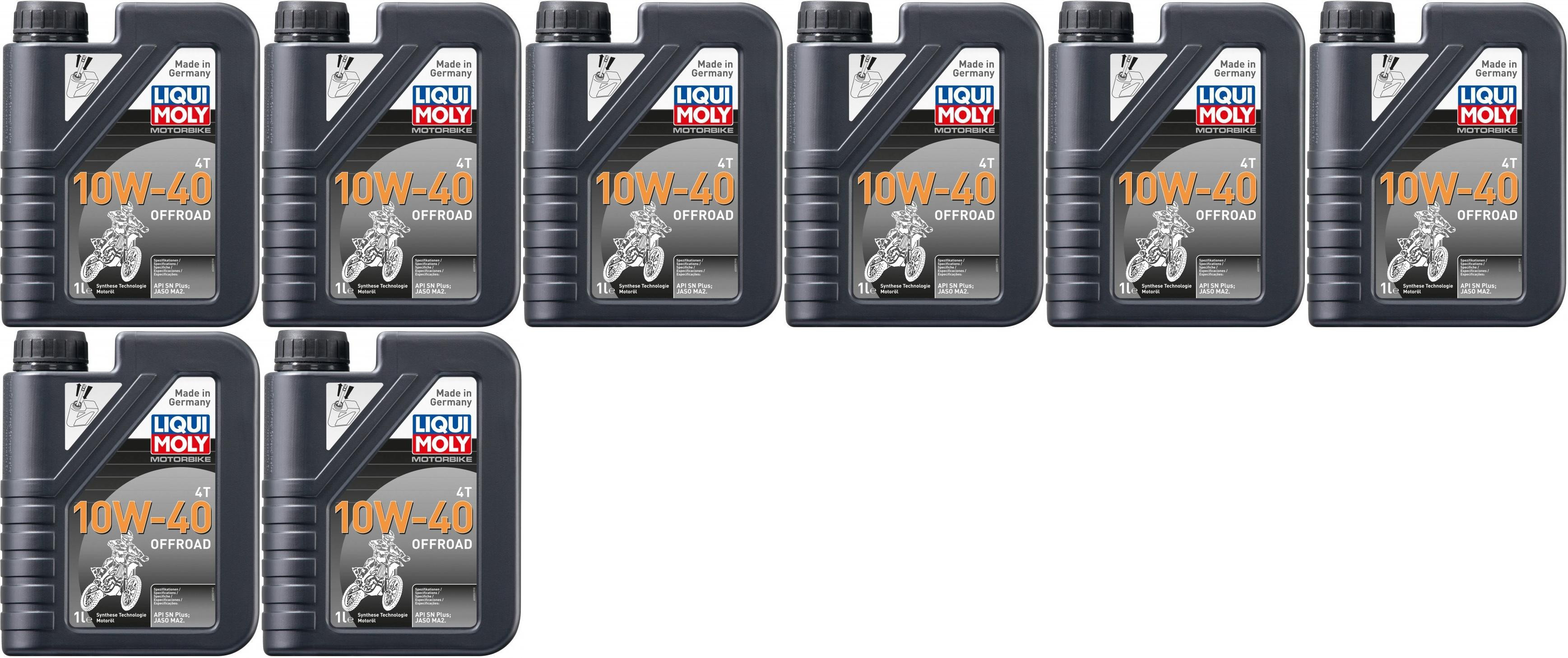 Liqui Moly 3055 Motorbike 4T 10W-40 Offroad Motoröl 8x 1l = 8 Liter