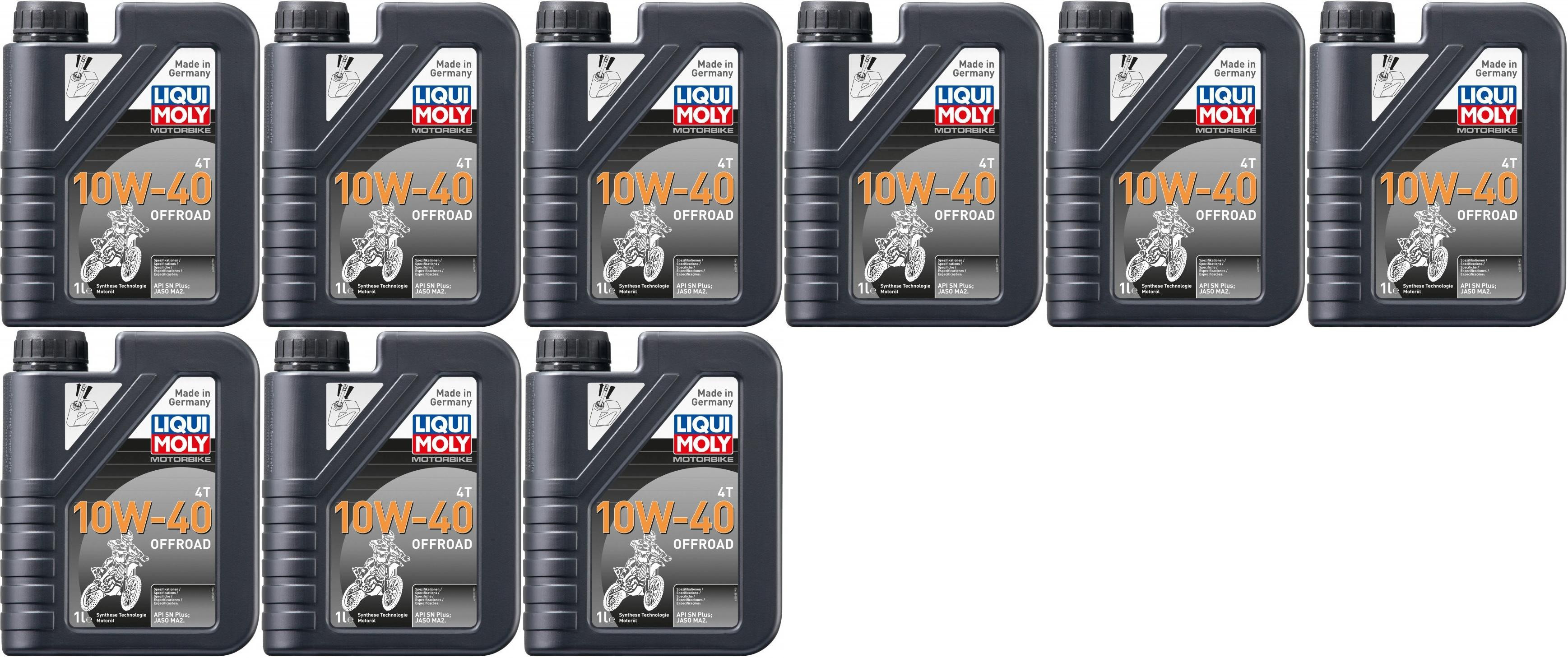 Liqui Moly 3055 Motorbike 4T 10W-40 Offroad Motoröl 9x 1l = 9 Liter