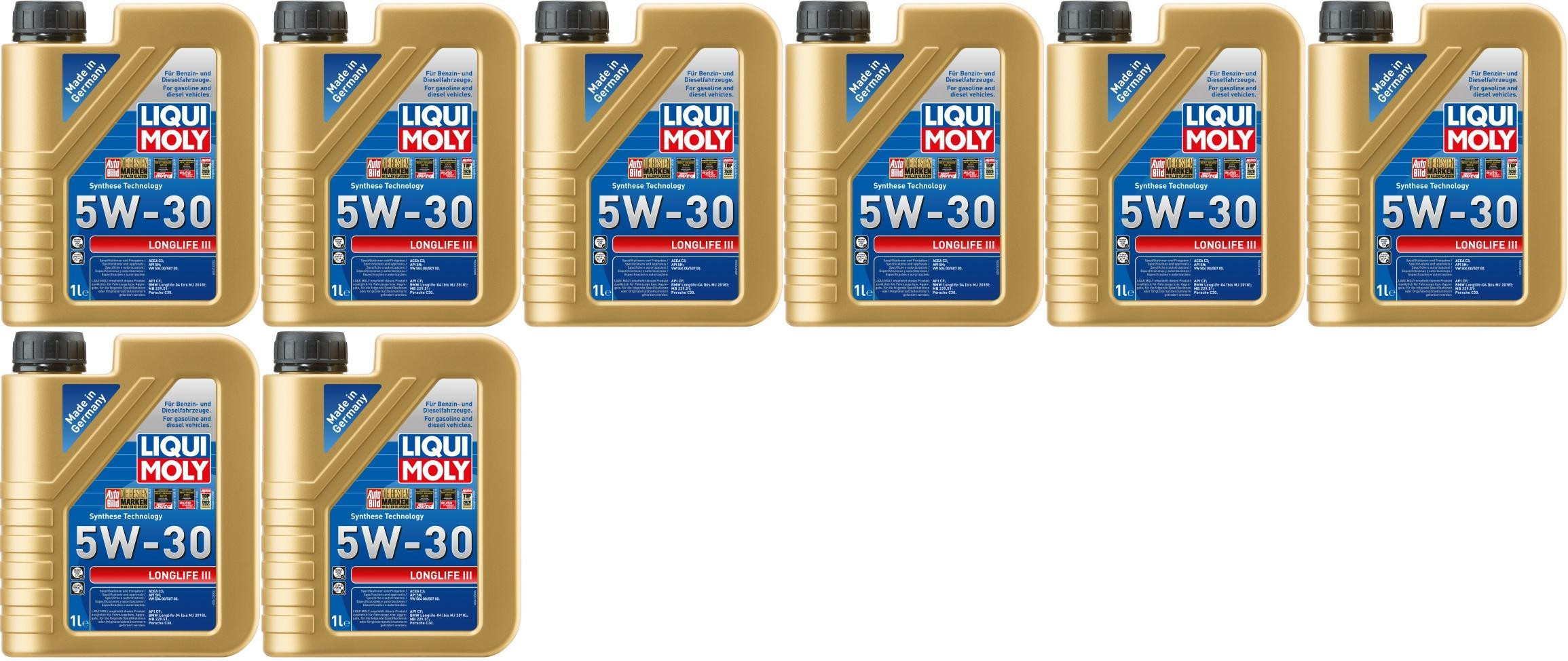 Liqui Moly 20646 5W-30 Longlife III Motoröl 8x 1l = 8 Liter
